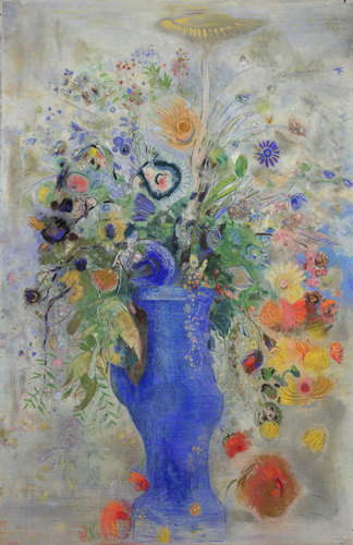 オディロン・ルドン 《グラン・ブーケ（大きな花束）》 1901年 パステル/画布 248.3×162.9cm 三菱一号館美術館蔵