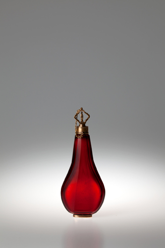 赤色ガラス香水瓶