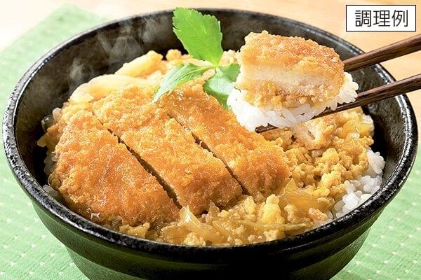 レンジでロースかつ丼の具