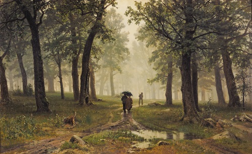 イワン・シーシキン 《雨の樫林》 1891 年 油彩・キャンヴァス © The State Tretyakov Gallery