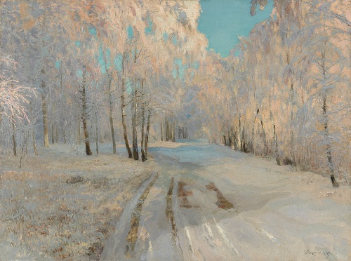 ワシーリー・バクシェーエフ 《樹氷》 1900 年 油彩・キャンヴァス © The State Tretyakov Gallery