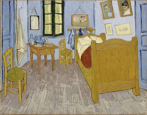 フィンセント・ファン・ゴッホ《アルルの寝室》　1889年　油彩、カンヴァス　オルセー美術館