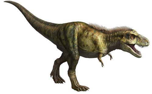 ティラノサウルス （復元画:月本佳代美）