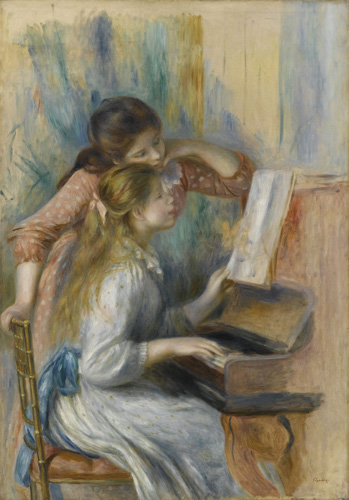 オーギュスト・ルノワール《ピアノを弾く少女たち》1892年頃、油彩・カンヴァス、116×81cm　 Photo © RMN-Grand Palais (musée de l'Orangerie) / Franck Raux / distributed by AMF