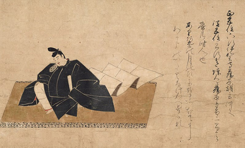 上畳本三十六歌仙絵　藤原仲文　鎌倉時代　13世紀　通期展示
