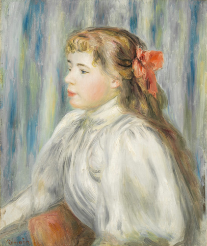オーギュスト・ルノワール 《少女の胸像》 1895年頃 油彩／カンヴァス