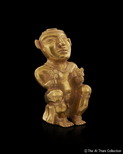 《人形容器》	金　　コロンビア　5～6世紀
