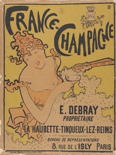 ピエール・ボナール《「フランス＝シャンパン」のためのポスター》1891年 多色刷りリトグラフ  アムステルダム、ファン・ゴッホ美術館