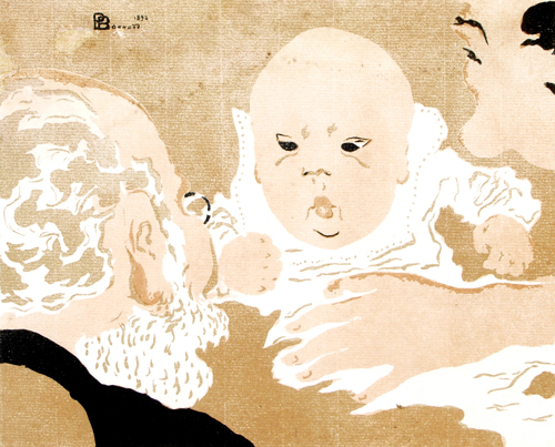 ピエール・ボナール《家族の情景》1893年 リトグラフ／紙 個人蔵