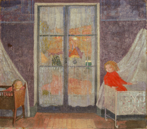 モーリス・ドニ《子ども部屋（二つの揺りかご ）》1899年 油彩／カンヴァス 個人蔵（モーリス・ドニ遺族）