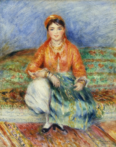 ピエール=オーギュスト・ルノワール《アルジェリアの娘》1881年　Juliana Cheney Edwards Collection 39.677