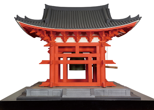 東大寺鐘楼 1/10模型　1966年　東京国立博物館蔵　展示会場：東京国立博物館