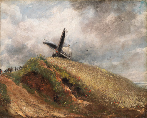 ジョン・コンスタブル《ブライトン近郊の風車》1824年、油彩／カンヴァス、20.3×25.1cm、テート美術館蔵 ©Tate