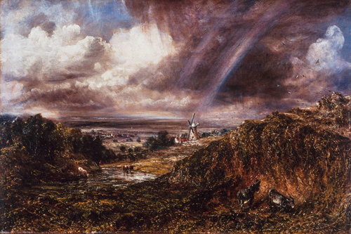 ジョン・コンスタブル《虹が立つハムステッド・ヒース》 1836年、油彩／カンヴァス、50.8×76.2cm、テート美術館蔵  ©Tate