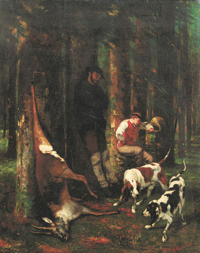 ギュスターヴ・クールベ 《狩の獲物》 1856-62年頃 油彩・カンヴァス 個人蔵