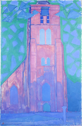 《ドンブルグの教会塔》 ピート・モンドリアン 1911年 油彩、カンヴァス デン・ハーグ美術館 Kunstmuseum Den Haag