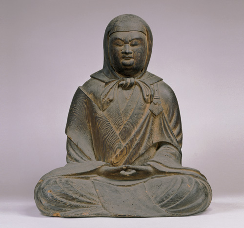 重要文化財　伝教大師（最澄）坐像　鎌倉時代・貞応3年(1224)　滋賀・観音寺蔵