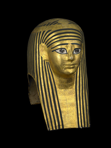 黄金のカルトナージュのミイラマスク 前100～後100年頃、大英博物館蔵、 © The Trustees of the British Museum