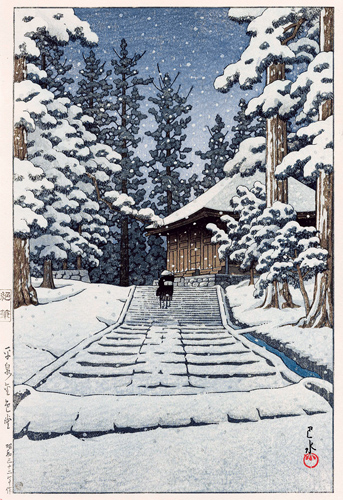 《平泉金色堂》 川瀬巴水 1957（昭和32）年 木版、紙 渡邊木版美術画舗