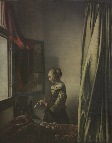 ヨハネス・フェルメール《窓辺で手紙を読む女》（修復前） 1657-59年頃 ドレスデン国立古典絵画館