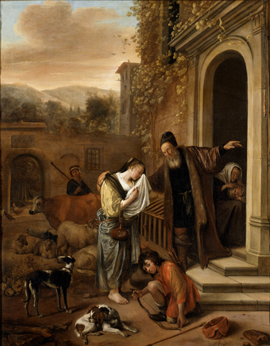 ヤン・ステーン《ハガルの追放》 1655-57年頃 ドレスデン国立古典絵画館