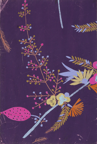 上野リチ・リックス《ウィーン工房テキスタイル・デザイン：苔の花》1924年　豊田市美術館