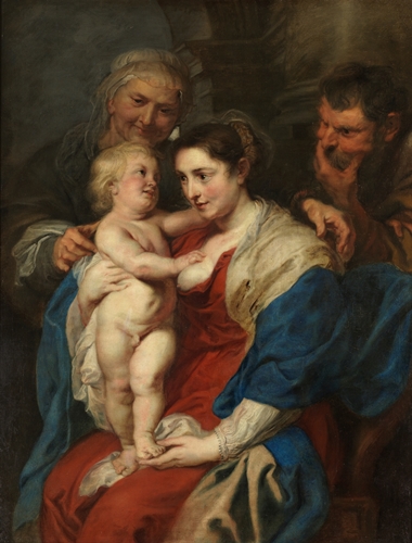 ペーテル・パウル・ルーベンス《聖アンナのいる聖家族》1630 年頃 マドリード、プラド美術館蔵 © Museo Nacional del Prado 