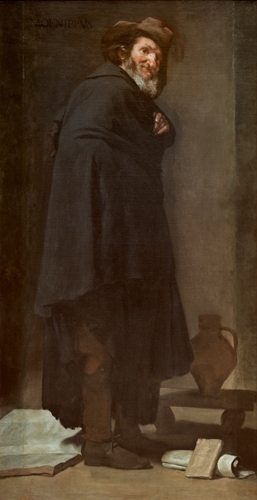 ディエゴ・ベラスケス《メニッポス》1638 年頃 マドリード、プラド美術館蔵 © Museo Nacional del Prado