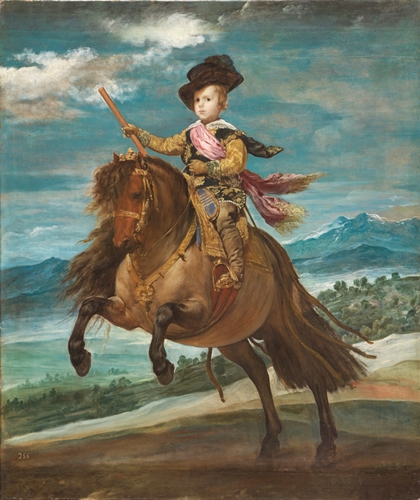 ディエゴ・ベラスケス《王太子バルタサール・カルロス騎馬像》1635 年頃 マドリード、プラド美術館蔵 © Museo Nacional del Prado 