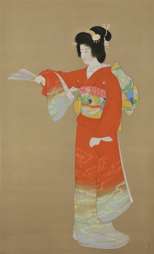 上村松園《序の舞》（重要文化財）昭和11年(1936) 東京藝術大学蔵