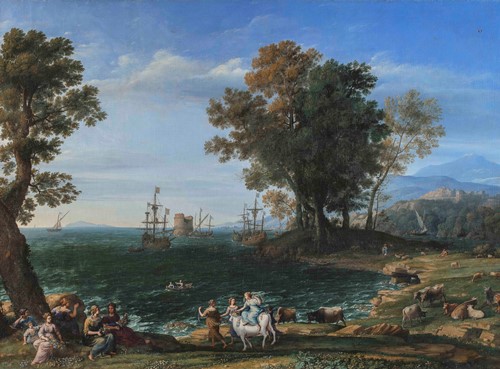クロード・ロラン　《エウロペの掠奪》　1655年