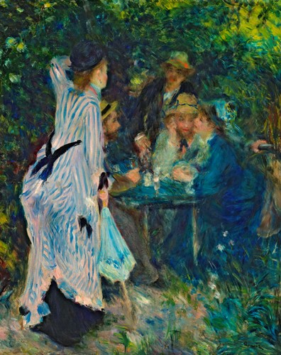 ピエール=オーギュスト・ルノワール　《庭にて、ムーラン・ド・ラ・ギャレットの木陰》　1876年