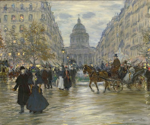 ジャン＝フランソワ・ラファエリ　《サン＝ミシェル大通り》　1890年代