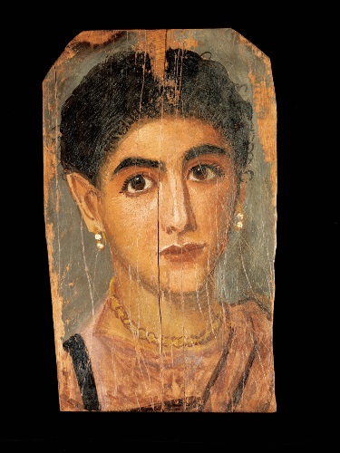 《女性の肖像》2世紀後半 エジプト、テーベ（？）出土  Photo © Musée du Louvre, Dist. RMN-Grand Palais / Georges Poncet /distributed by AMF-DNPartcom