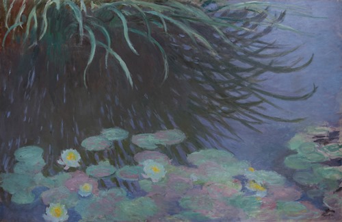 クロード・モネ　《睡蓮、水草の反映》 1914-17年頃	油彩、キャンヴァス 130.0×200.0cm ナーマッド・コレクション（モナコ）