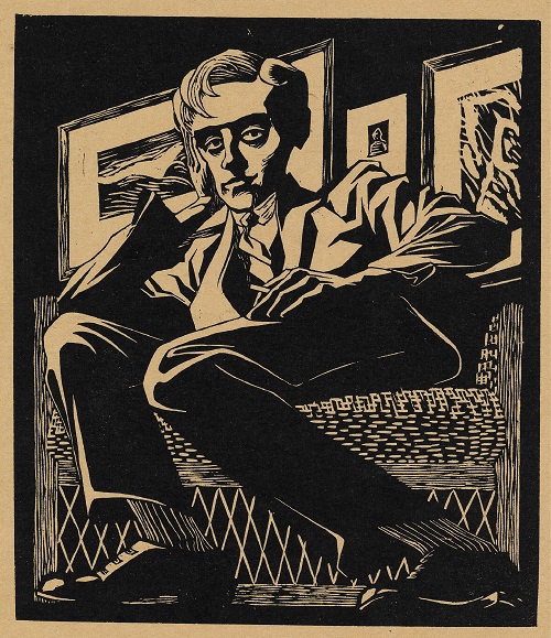  《椅子に座っている自画像》 1920年 All M.C. Escher works copyright © The M.C. Escher Company B.V. - Baarn-Holland.  All rights reserved. www.mcescher.com