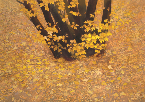 《行く秋》 1990年、東山魁夷、長野県信濃美術館 東山魁夷館蔵