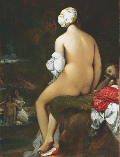 ジャン=オーギュスト=ドミニク・アングル《水浴の女（小）》1826年　油彩／カンヴァス　 フィリップス・コレクション蔵　The Phillips Collection