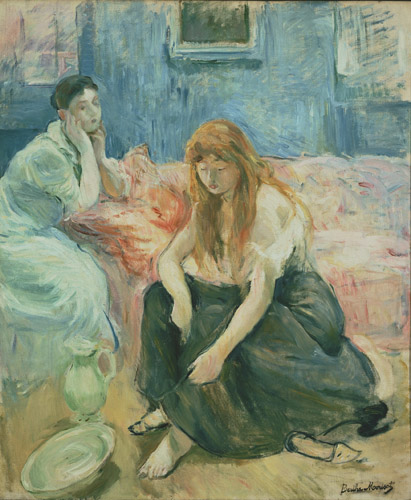 ベルト・モリゾ《二人の少女》1894年頃　油彩／カンヴァス　フィリップス・コレクション蔵　 The Phillips Collection