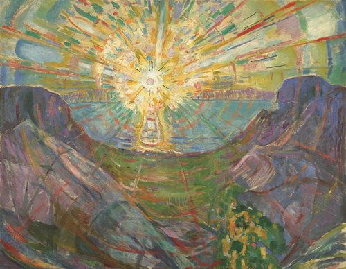 エドヴァルド・ムンク《太陽》1910-13年　油彩、カンヴァス　162×205cm